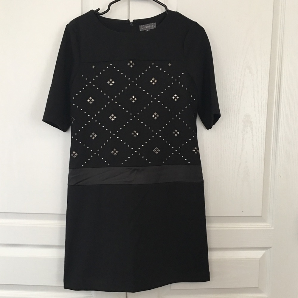 Studded black dress, size 4